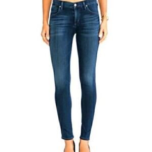 AGOLDE Women's Colette Crop Jeans Size 24 Mid Rise Dark Wash Classic Made in USA